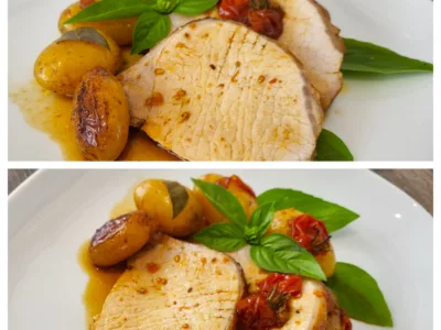 Rôti de porc aux pommes de terre grenailles - 7