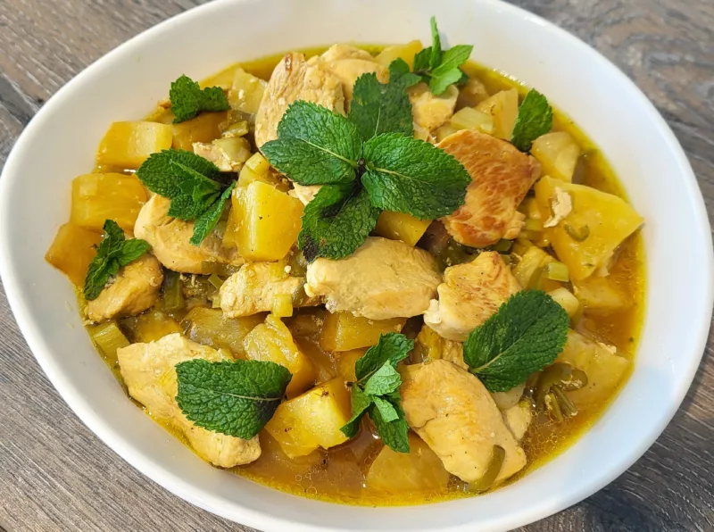 Poulet au rhum et ananas - 2