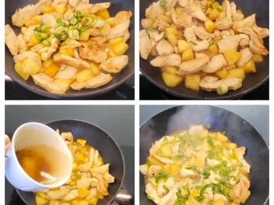 Poulet au rhum et ananas - 7