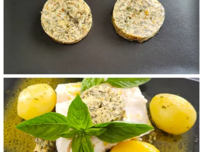 Dos de cabillaud au beurre de basilic - 3