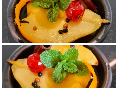 Poires pochées au Porto Blanc - 6