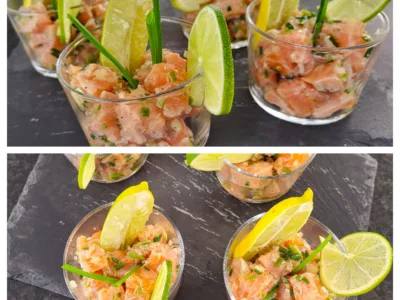 Tartare de saumon aux citrons caviar - 6