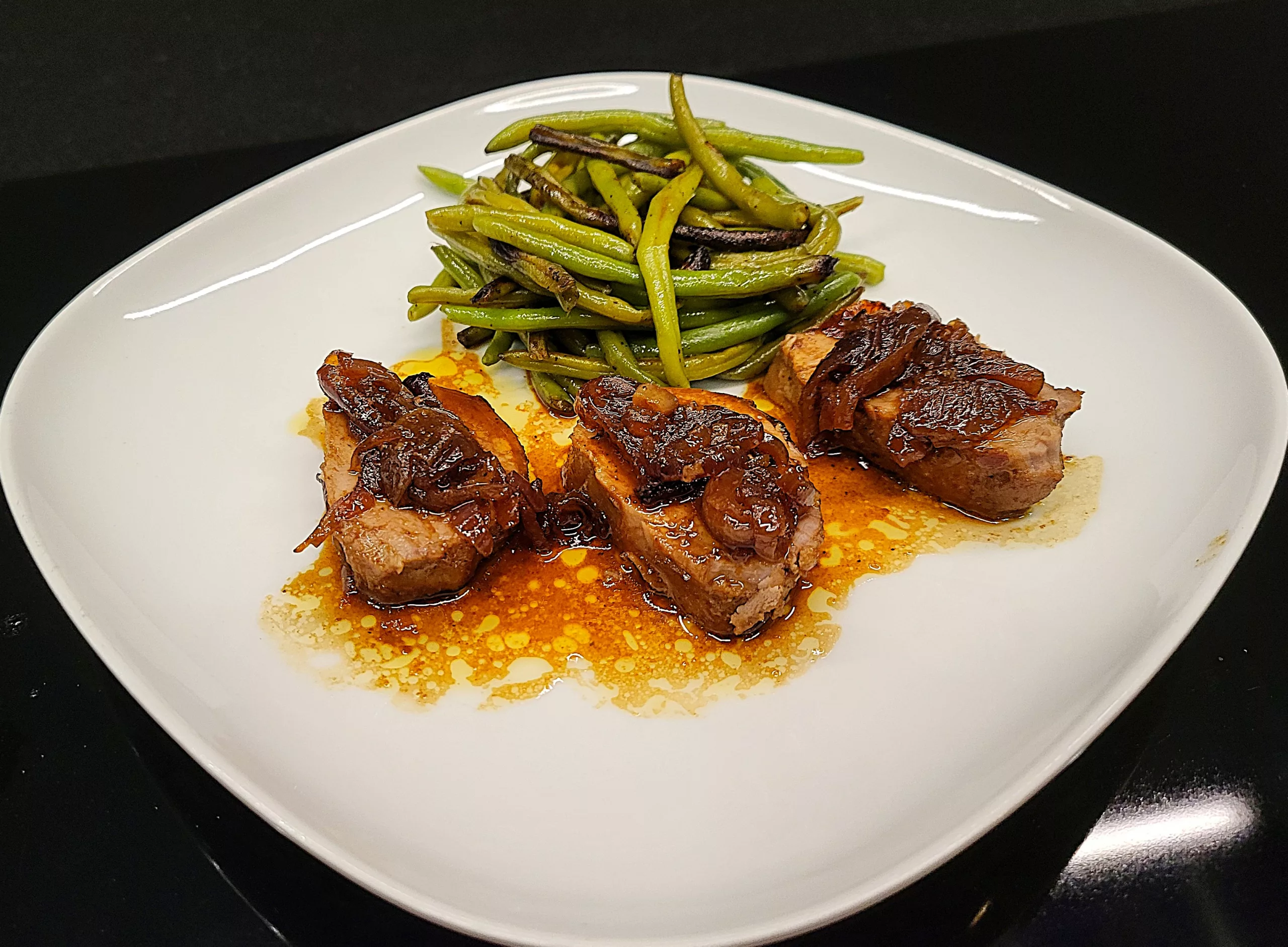 Mignons de porc au miel et balsamique - 1