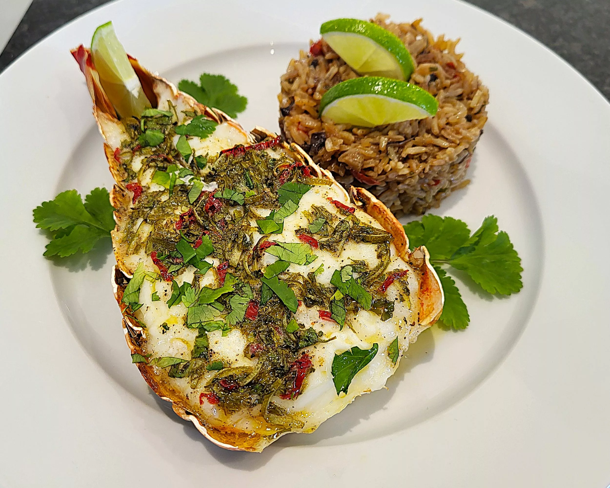 Queues de langoustes créoles au four - 1