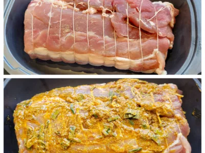 Rôti de porc aux épices et herbes fraîches - 3