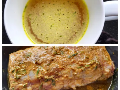 Rôti de porc aux épices et herbes fraîches - 4