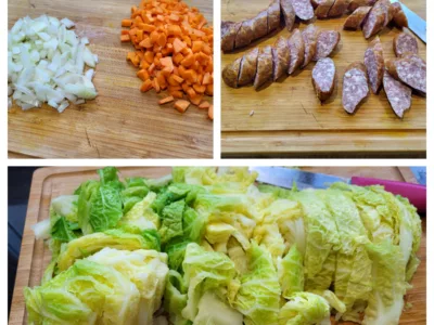 Saucisses de Montbéliard au chou - 3